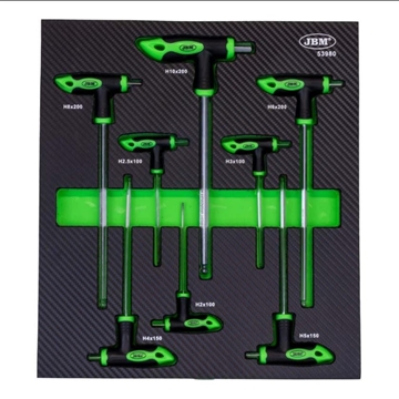 MÓDULO DE 8 LLAVES ALLEN EN FORMA DE "T"- 53980 JBM - Imagen 1