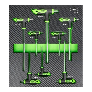 MÓDULO DE 8 LLAVES TORX EN FORMA DE "T"- 53979 JBM - Imagen 1