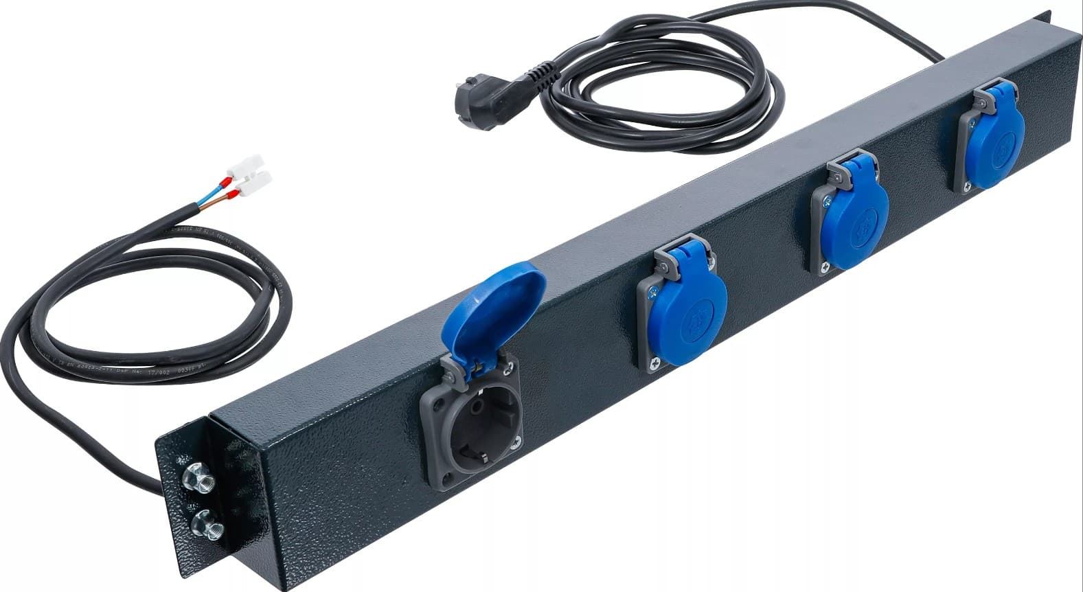 Regleta de conexión a la red | 4 tomas | para sistema de módulos de pared - 80190 BGS - Imagen 1