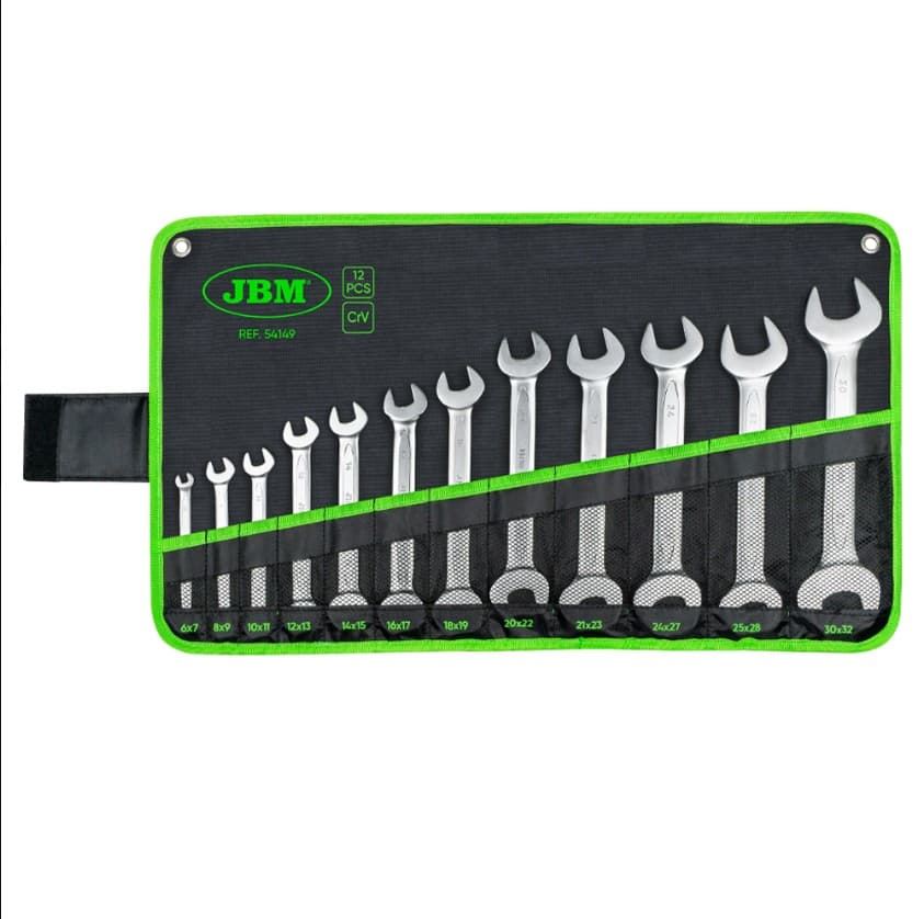 SET DE 12 LLAVES FIJAS- 54149 JBM - Imagen 1