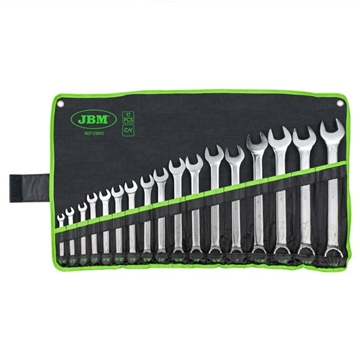 SET DE 17 LLAVES COMBINADAS EN PULGADA- 51890 JBM - Imagen 1