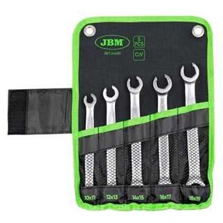 SET DE 5 LLAVES HEXAGONALES CON BOCA ABIERTA DE 6 CANTOS- 54081 - Imagen 1