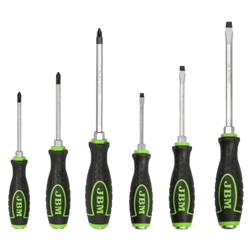 SET DE 6 DESTORNILLADORES GO-THROUGH (3 ESTRELLA + 3 PLANOS)- 54071 JBM - Imagen 1