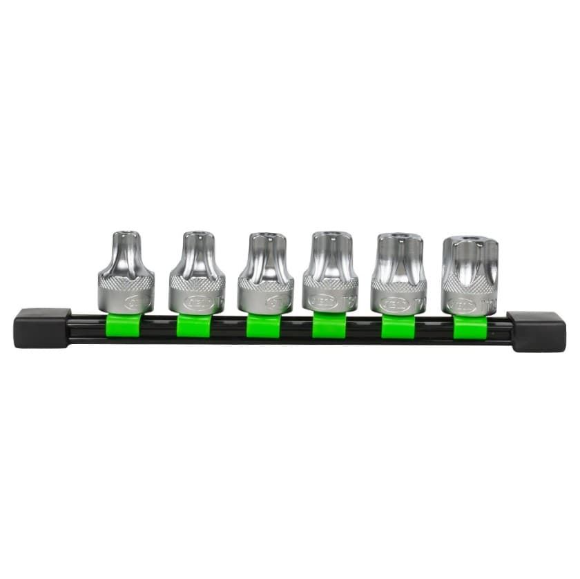 SET DE 6 PIEZAS DE 1/2" PUNTA TORX INVIOLABLE- 51410 JBM - Imagen 1