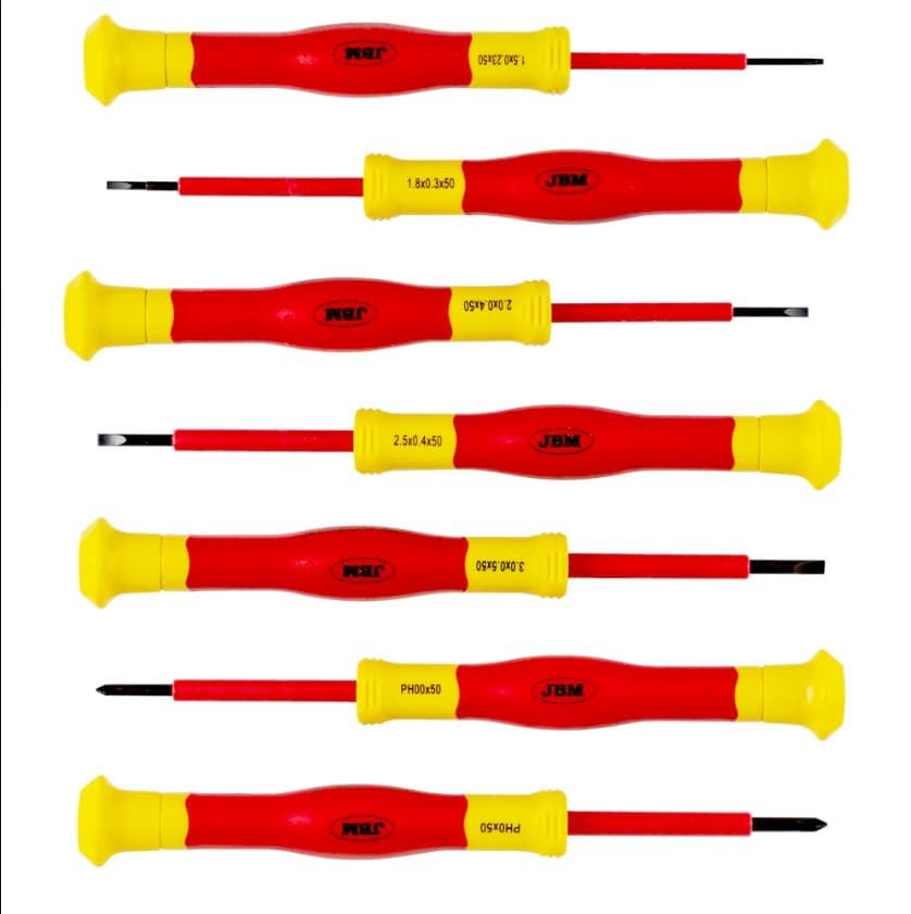 SET DE 7 DESTORNILLADORES AISLADOS 1.000V- 52519 JBM - Imagen 1