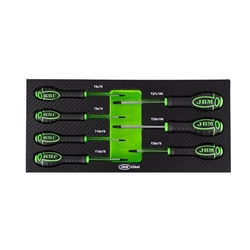 SET DE 7 DESTORNILLADORES EN TORX CON MODULO EVA CARBONO- 53945 JBM - Imagen 1