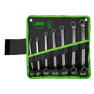 SET DE 7 LLAVES ACODADAS DE 2 BOCAS ESTRELLA- 50562 JBM - Imagen 1