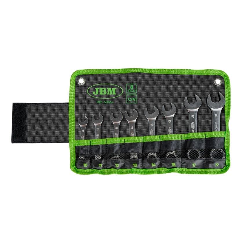 SET DE 8 LLAVES COMBINADAS CORTAS- 50564 JBM - Imagen 1
