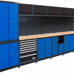 Sistema de unidad de pared | compacto | madera | 6 módulos - 80130 BGS - Imagen 1