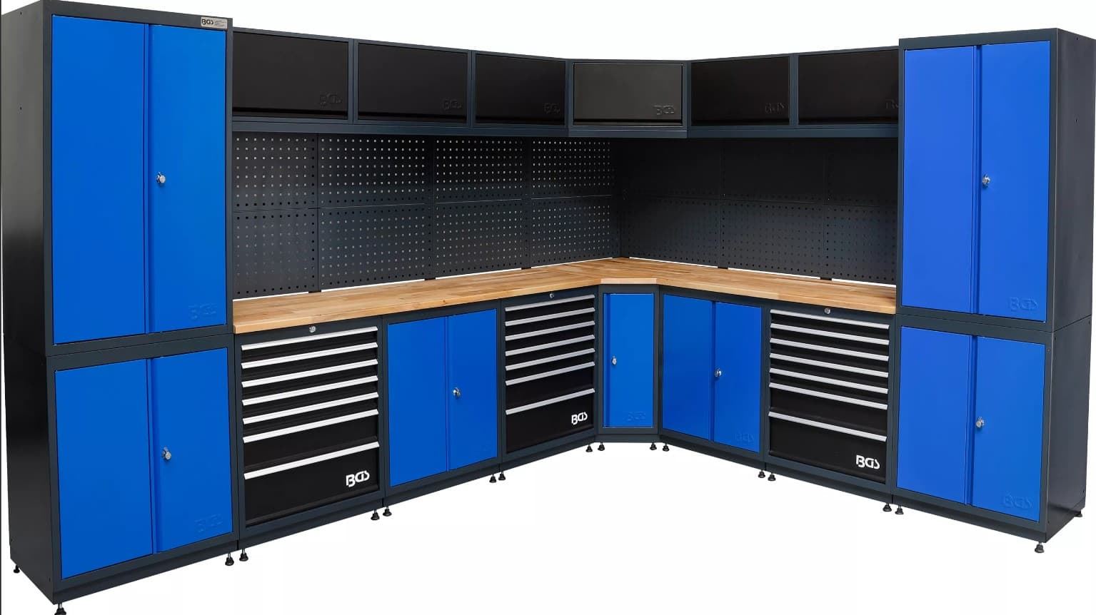 Sistema de unidad de pared | taller | madera | 8 módulos - 80160 BGS - Imagen 1