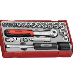 TT3819 19PC 3/8" DR.MM SKT SET TC-TRAY" REF.: 03520103 TENGTOOLS - Imagen 1