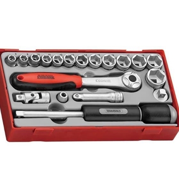 TT3819 19PC 3/8" DR.MM SKT SET TC-TRAY"  REF.: 03520103 TENGTOOLS - Imagen 1